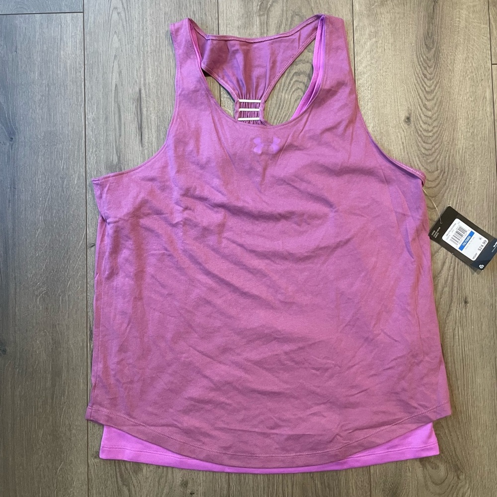 Under Armor purple tank top YXL